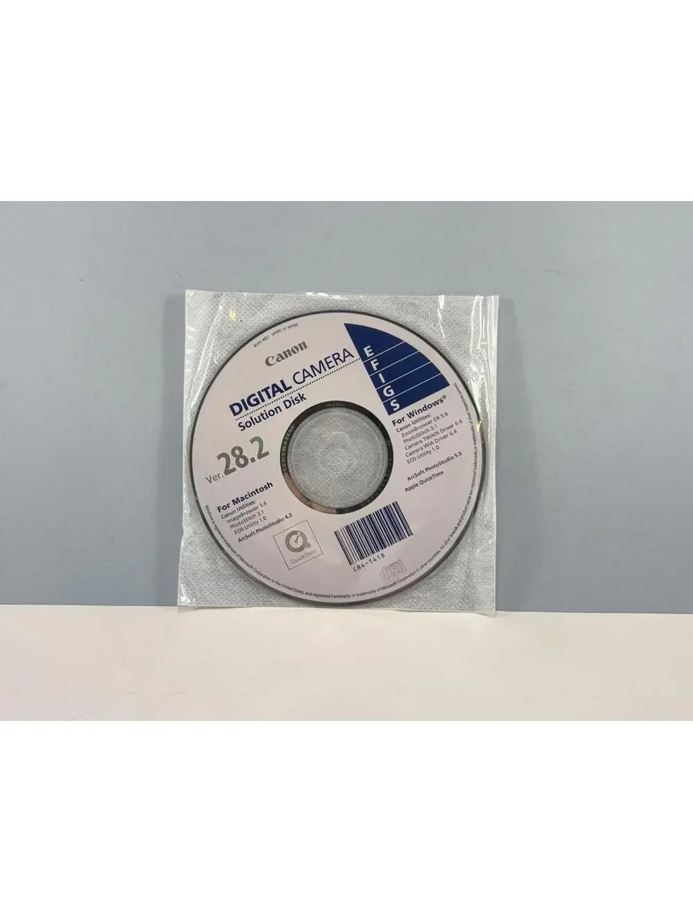 Canon Digital Camera Solution Disk Version 28.2 for Macinstosh and Windows